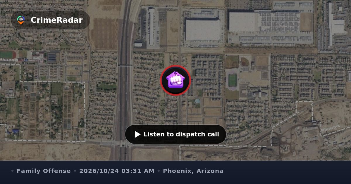 Domestic disturbance on West Trumbull Road, Phoenix AZ | CrimeRadar