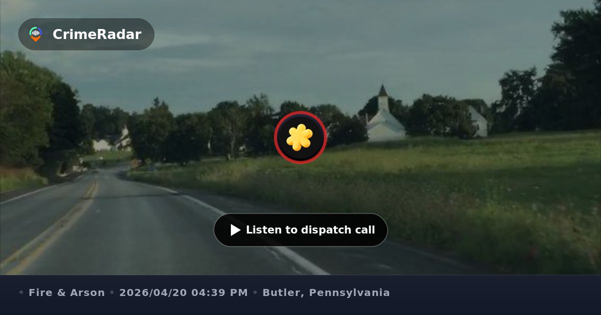 Fire alarm reported and canceled on Evans City Road, Butler County PA ...