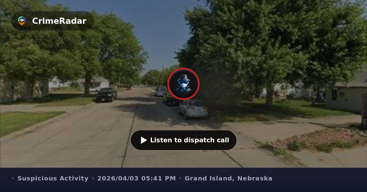 Officer checks on suspicious woman in black coat, Grand Island NE ...