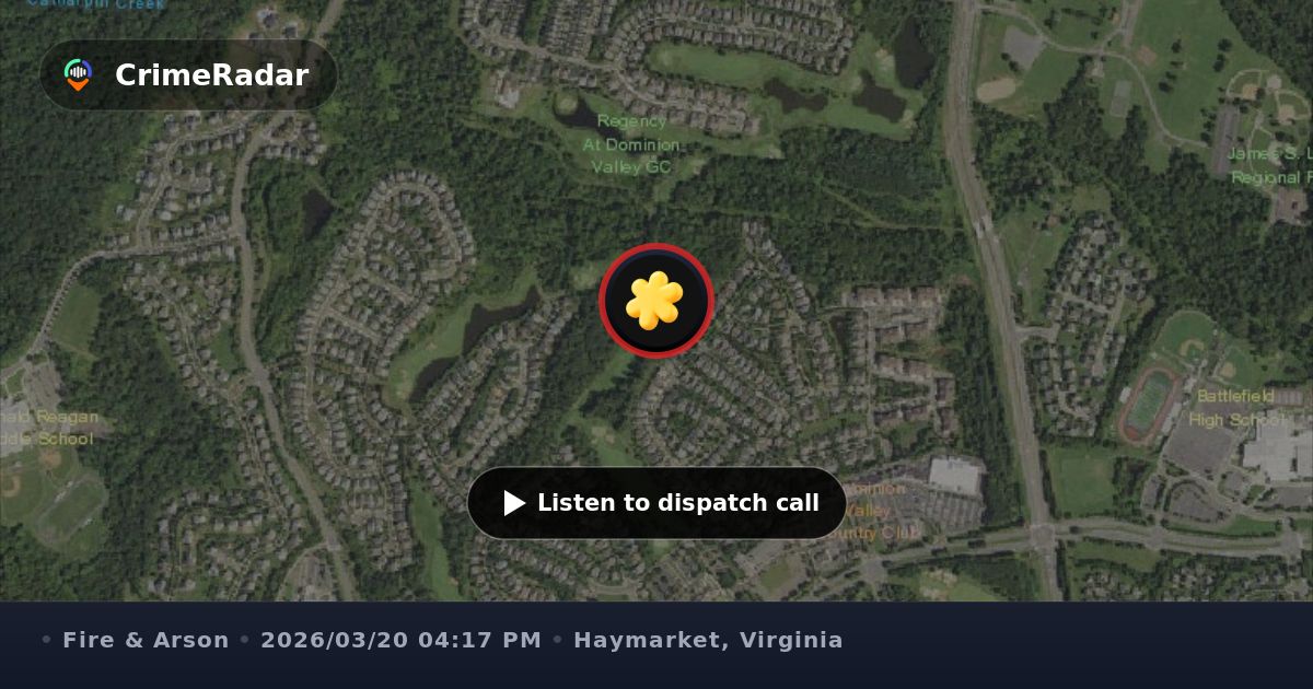 Fire alarm at Dominion Valley Country Club, Haymarket VA | CrimeRadar