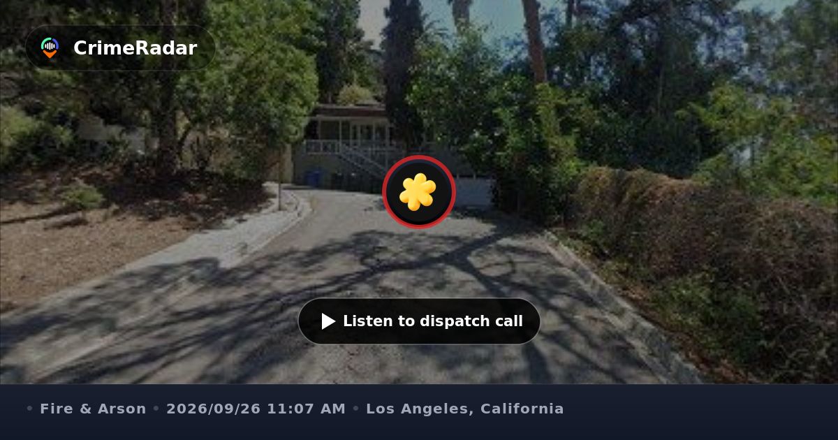 Structure fire on Fairfield Avenue in Los Angeles, Los Angeles CA ...