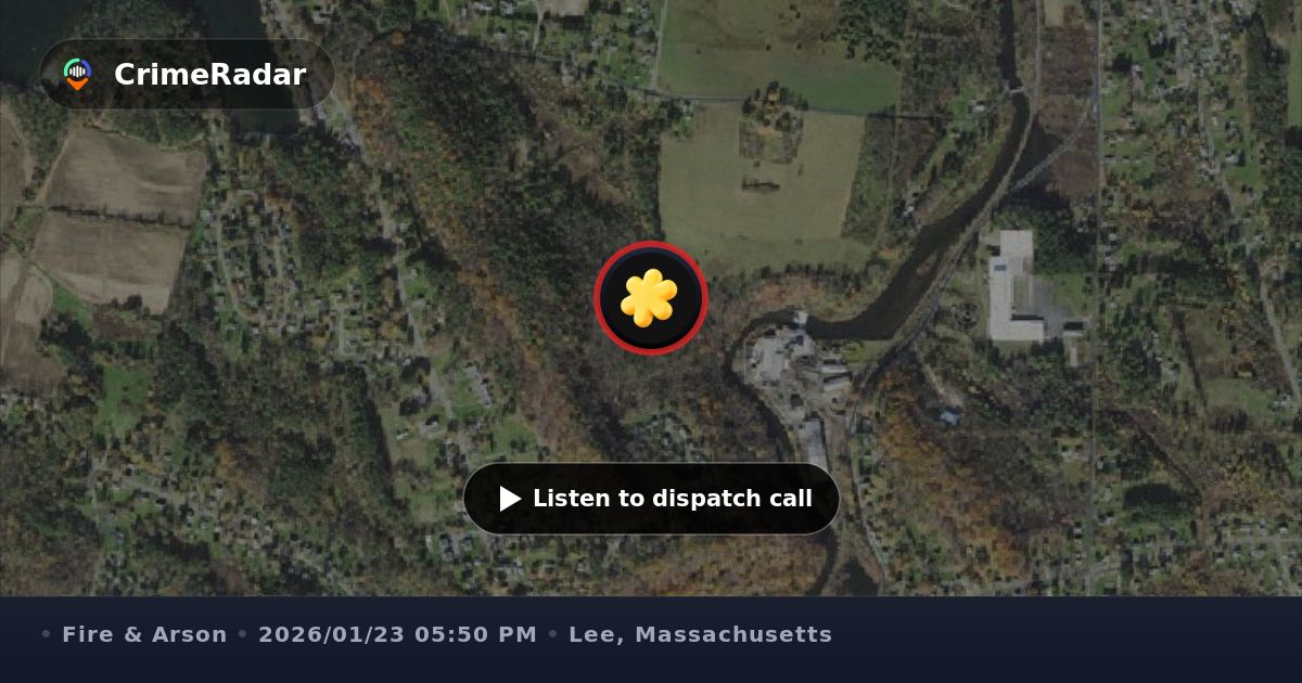 Fire crews respond to structure fire near Dublin St, Lee MA | CrimeRadar