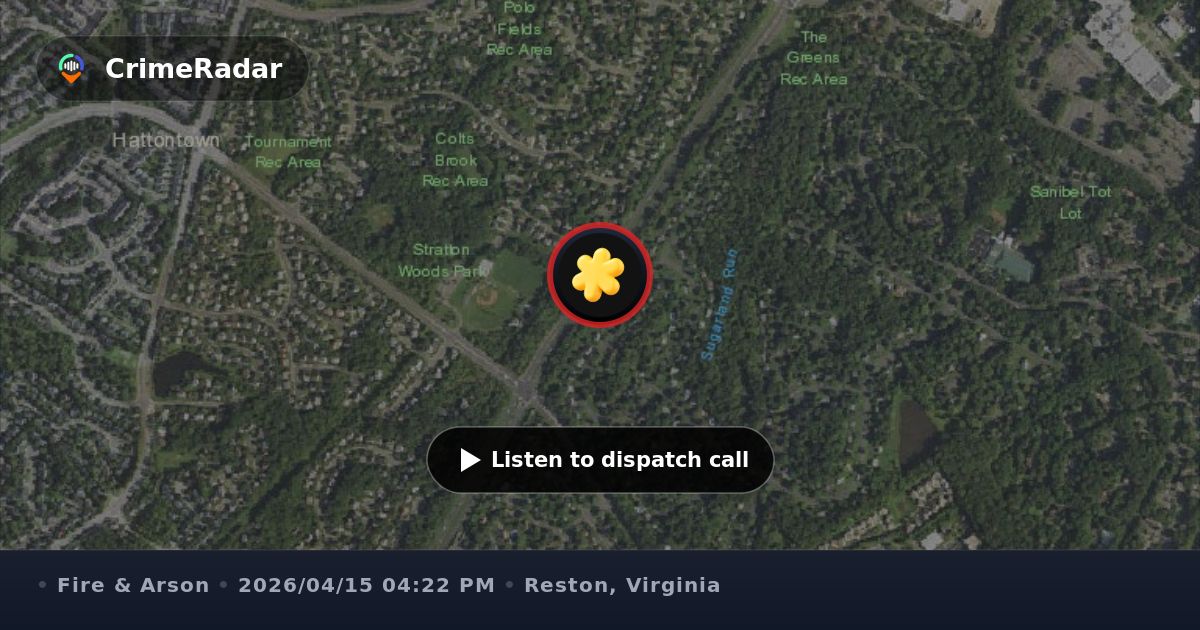 Residential fire alarm on Bedfordshire Circle, Reston VA | CrimeRadar