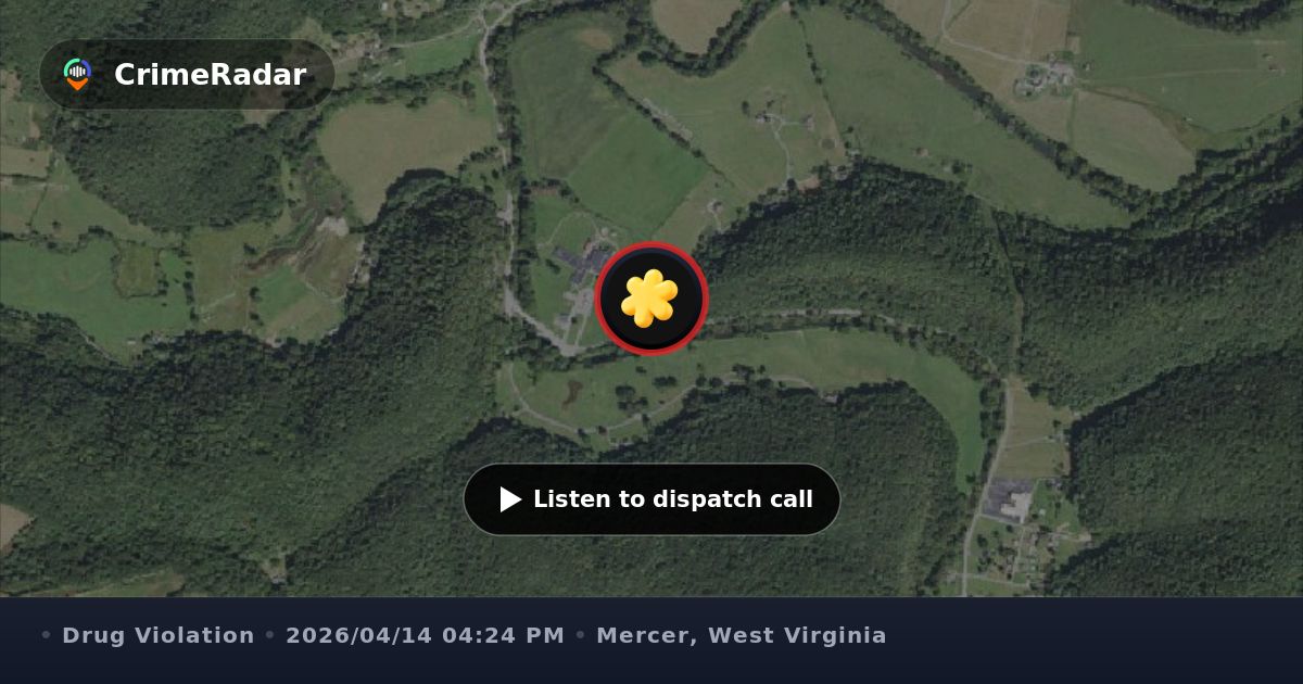 Report of drug deal and meth use in parking lot, Mercer County WV ...