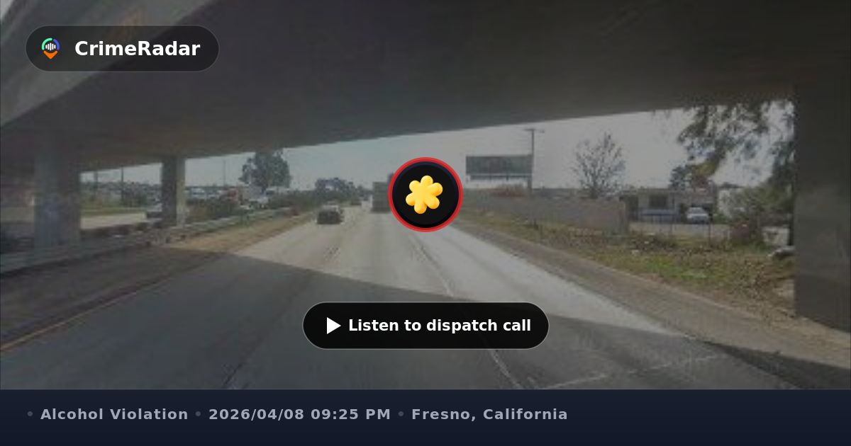 Report of impaired driver swerving on Highway 99, Fresno County CA ...