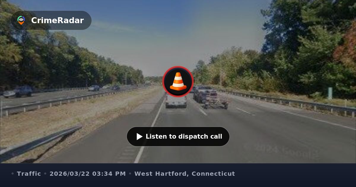 Car rollover on I-84 in West Hartford, West Hartford CT | CrimeRadar