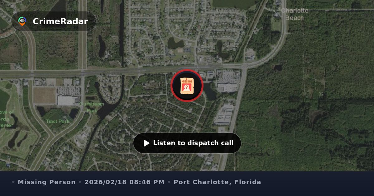 Search for missing 13-year-old girl on foot, Port Charlotte FL | CrimeRadar