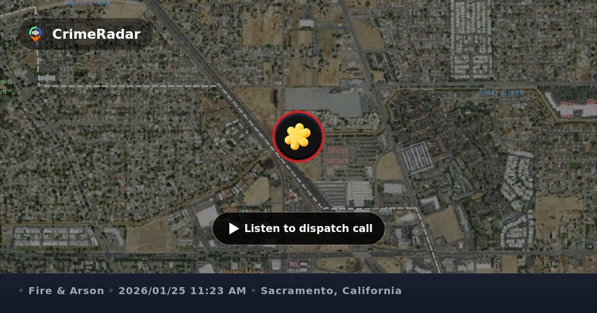 False fire alarm in commercial area on Massie Ct, Sacramento County CA ...