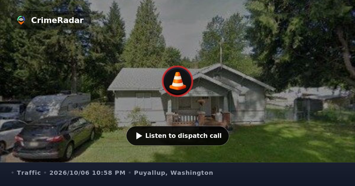 Hit mailbox and tree, driver left scene, Puyallup WA | CrimeRadar