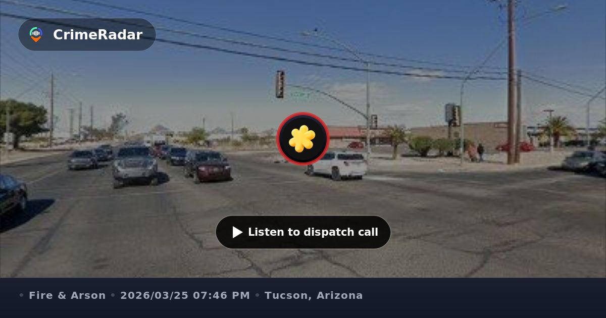 Brush fire reported near East Ajo Way and South Park, Tucson AZ ...