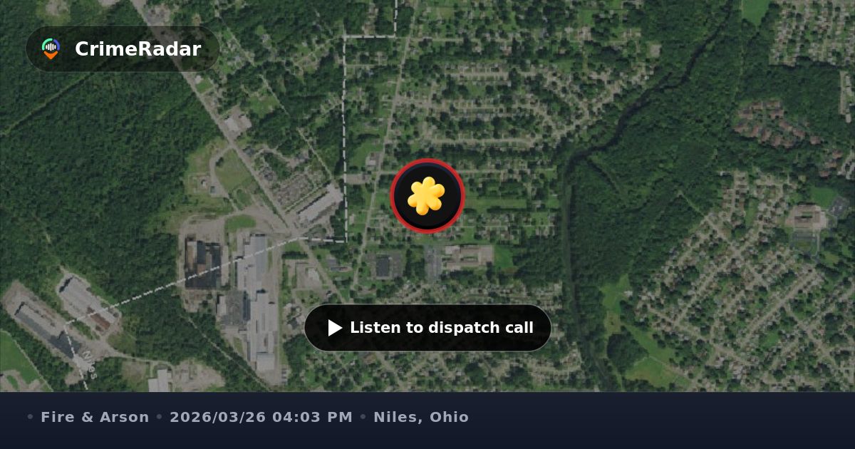 Kitchen heat detector fire alarm at ITAM, Niles OH | CrimeRadar