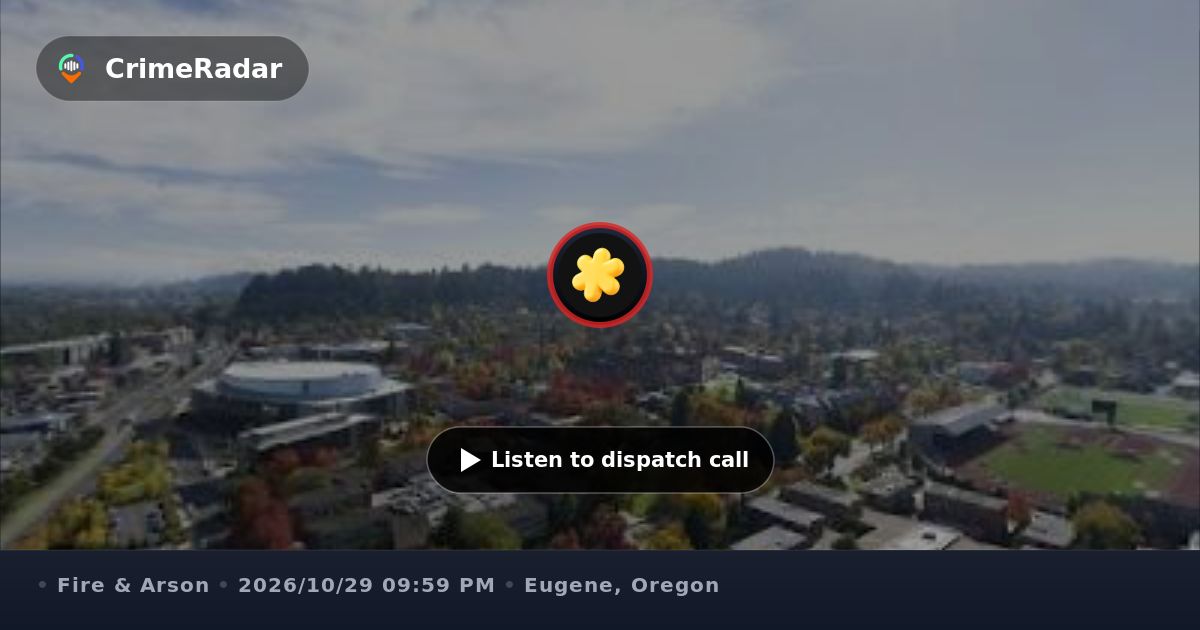 Fire alarm and evacuation at UO complex core, Eugene OR | CrimeRadar