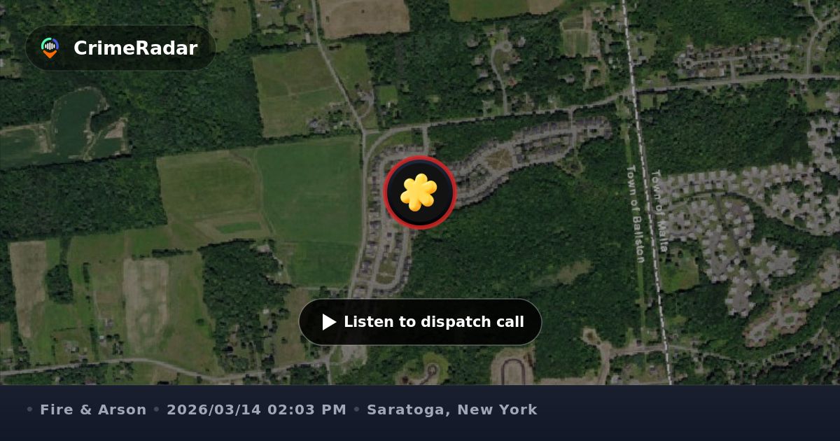 Life hazard fire reported on Middletown Road, Saratoga County NY ...