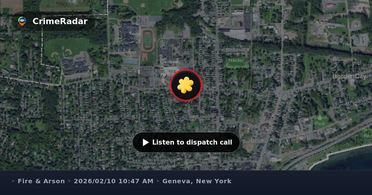 Automatic fire alarm at distribution facility, Geneva NY | CrimeRadar
