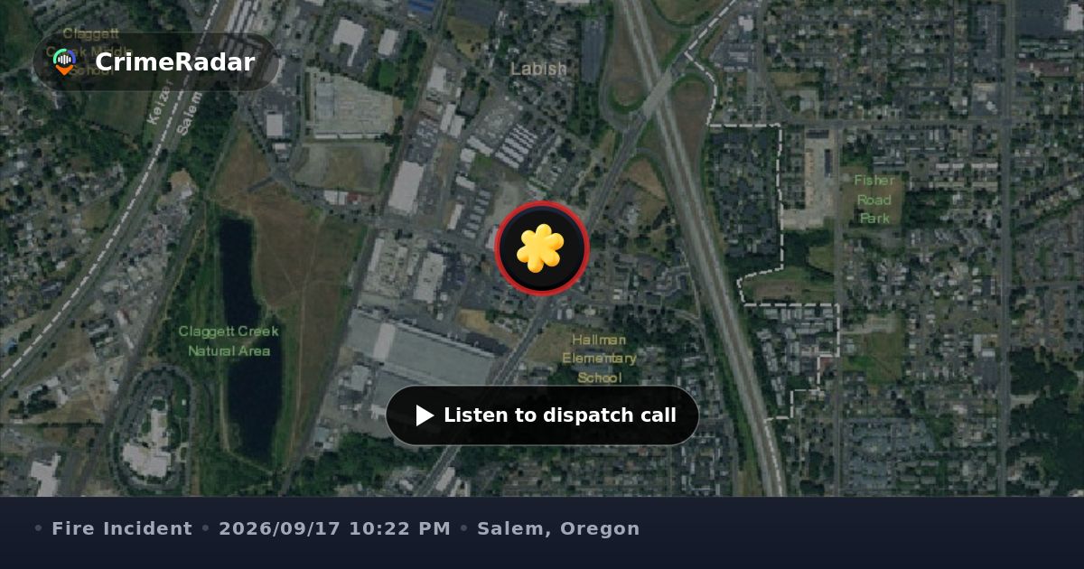 Structure fire reported at Holman Elementary School, Salem OR | CrimeRadar