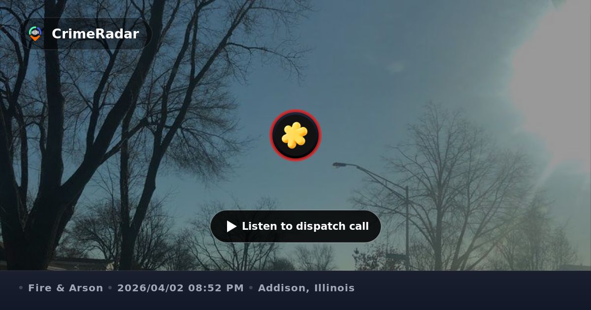 Fire response on Neva Avenue in Addison, Addison IL | CrimeRadar