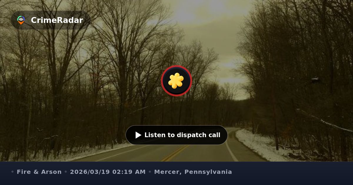 Perry Highway fire with hose line in overhaul, Mercer County PA ...