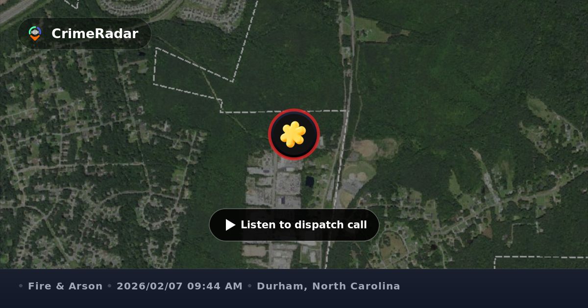 Fire crews respond to structure blaze near Cheek Rd, Durham NC | CrimeRadar