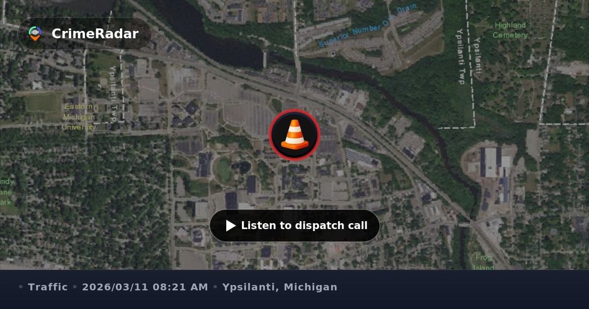 Car blocking crosswalk at Roosevelt parking lot, Ypsilanti MI | CrimeRadar