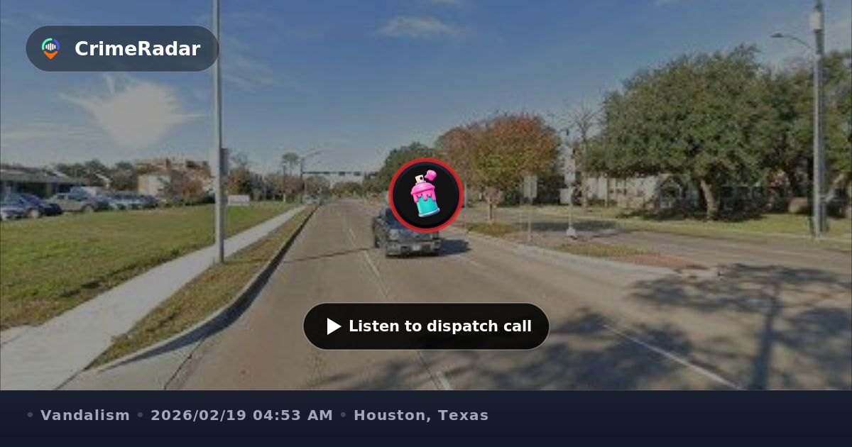 Man threw objects at business and walked away, Houston TX | CrimeRadar