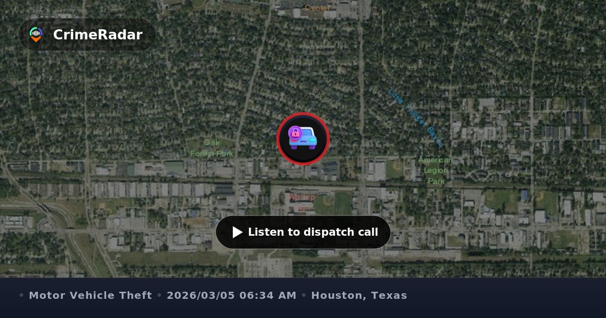 U Haul Computer Check Officer checks reported stolen U-Haul truck, Houston TX | CrimeRadar