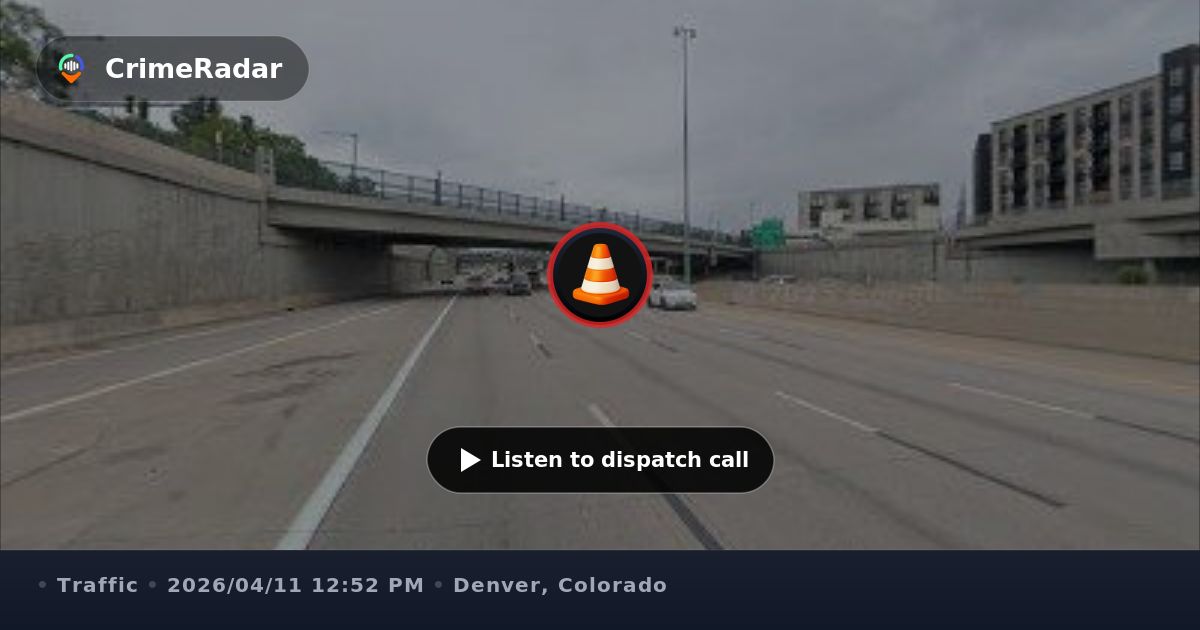 Two-car crash on I-25 northbound near Orchard, Denver CO | CrimeRadar