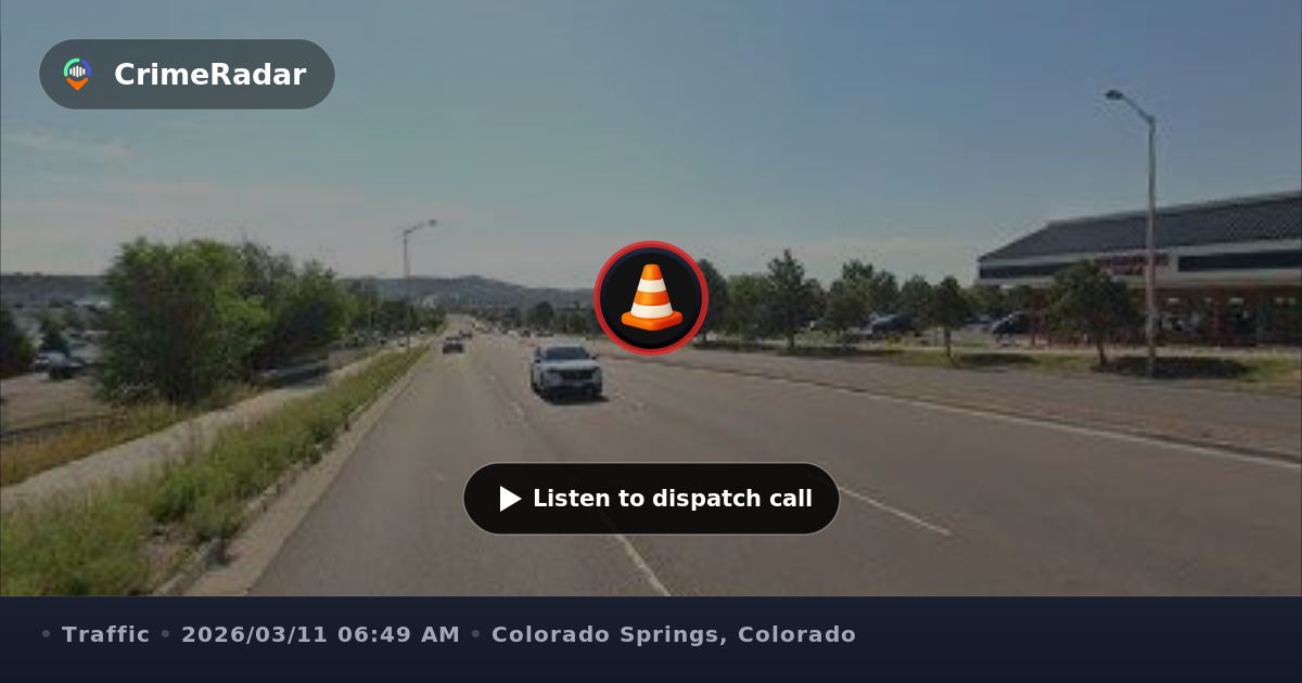 Crash causing backup on Garden of the Gods Road, Colorado Springs CO ...