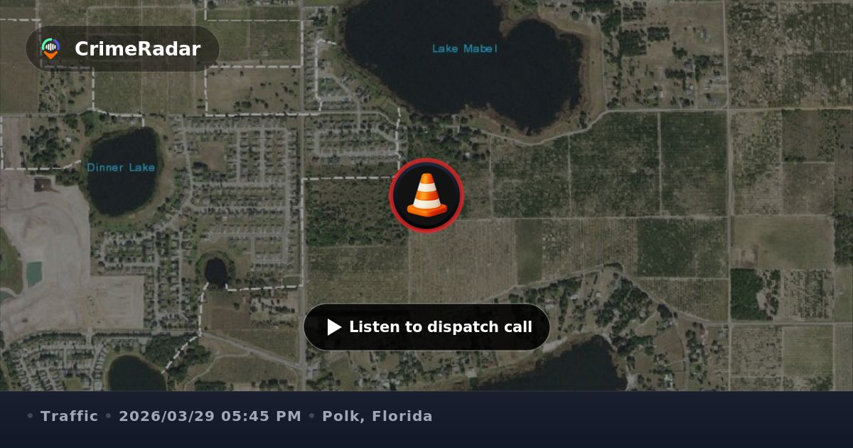 Vehicle crash at Chalet Suzanne Road and Scenic Highway, Polk County FL ...