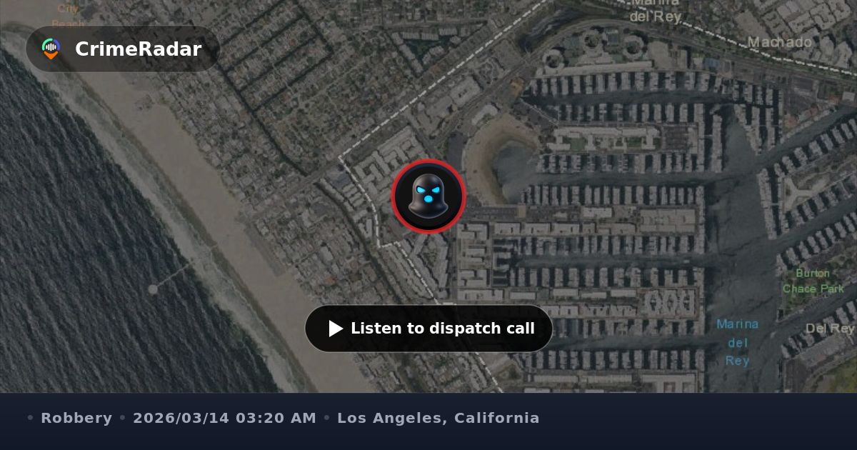Armed robbery reported on Pacific Avenue in Venice, Los Angeles CA ...