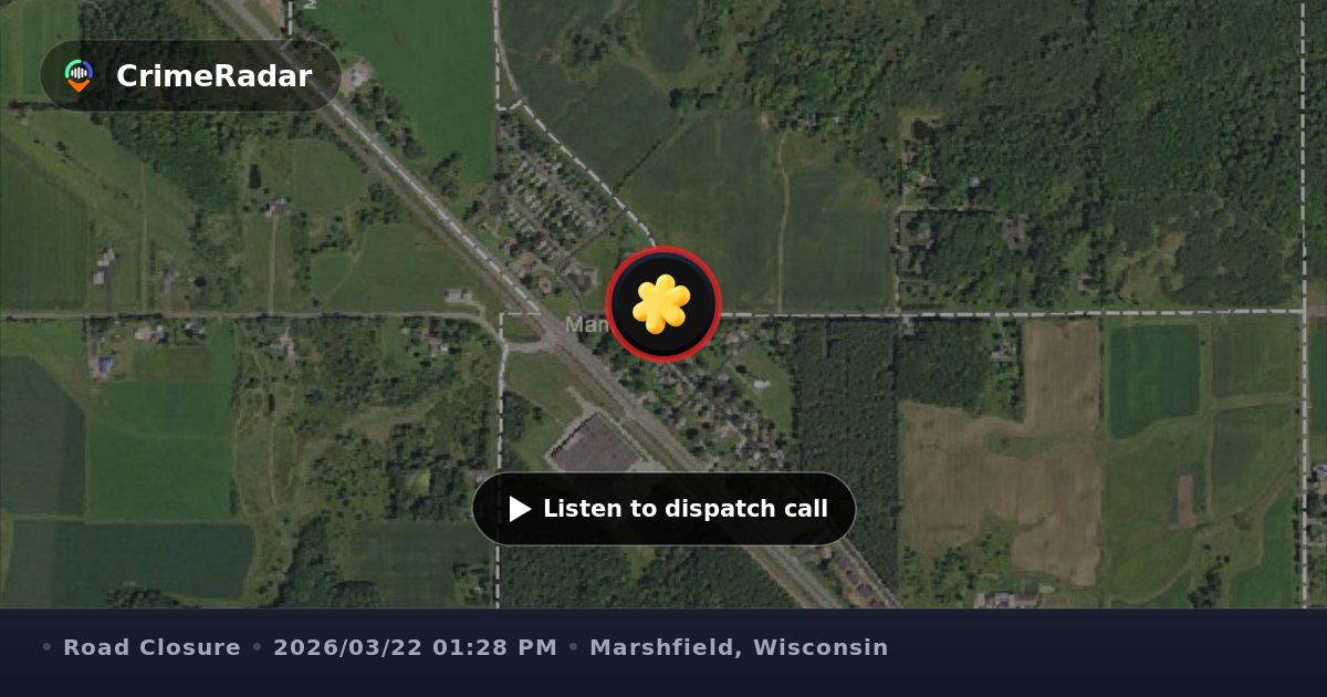 Stop sign down at Mann and Frey intersection, Marshfield WI | CrimeRadar