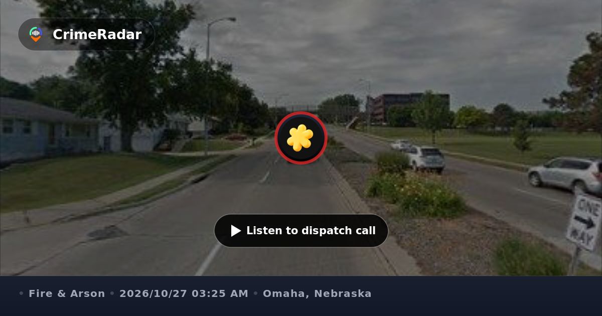 Brush fire near north freeway and Hamilton Street, Omaha NE | CrimeRadar
