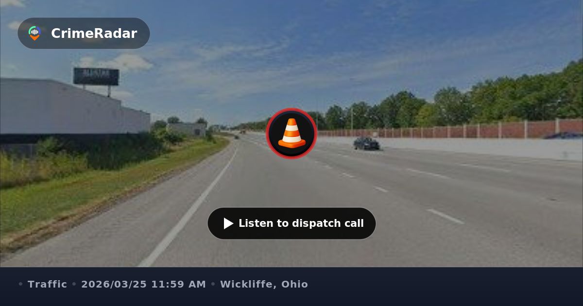 Puddle creating hazard on State Route 2 east, Wickliffe OH | CrimeRadar