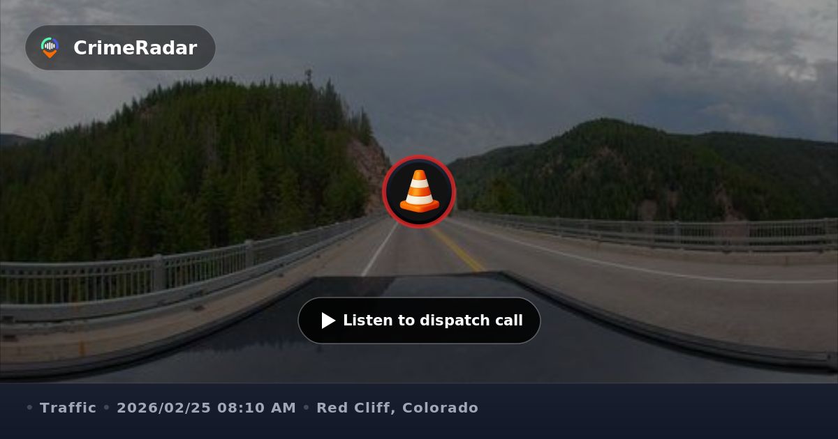 Disabled semi and crash slow traffic on Highway 24, Red Cliff CO ...