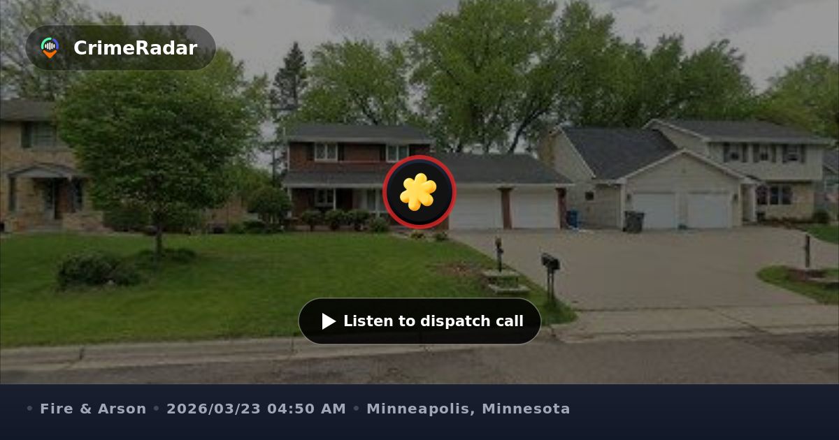 Fire reported on Whiting Avenue in Edina, Minneapolis MN | CrimeRadar