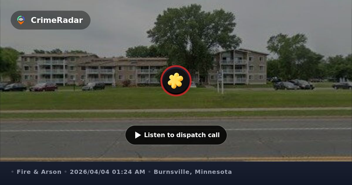 Fire response at Stone Grove Apartments, Burnsville MN | CrimeRadar