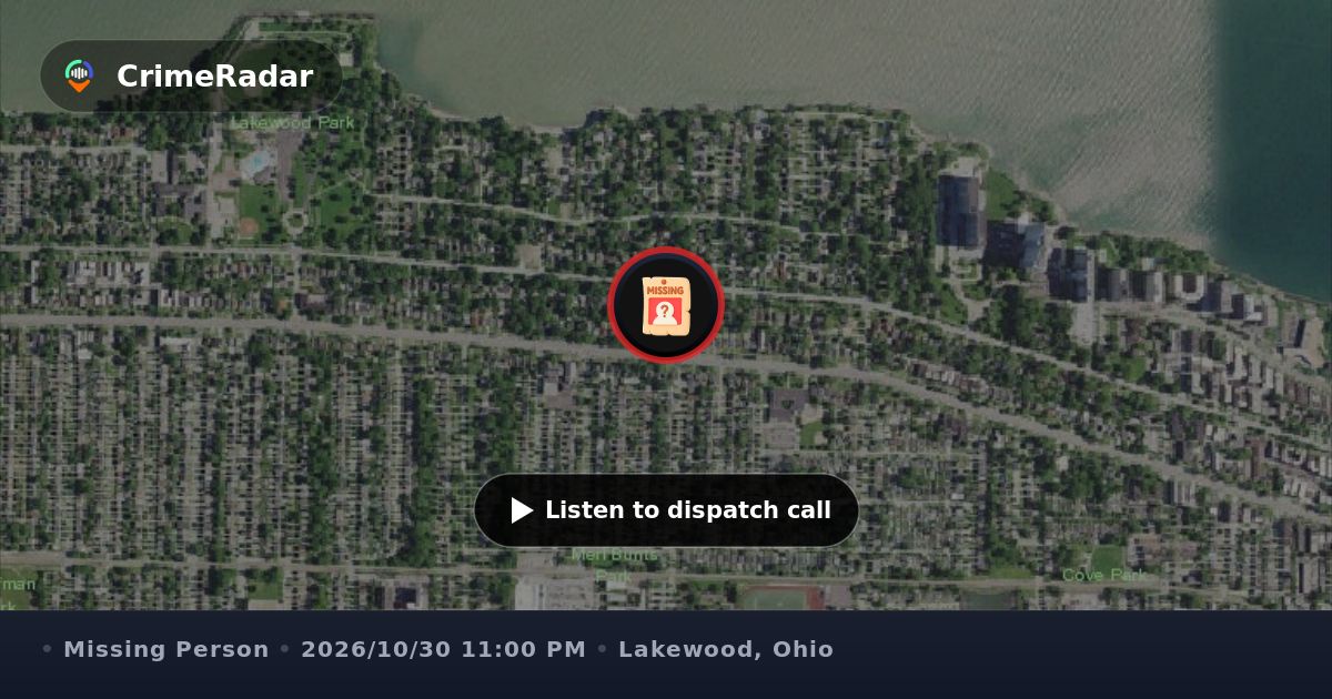 Check Amount Welfare check on 24-year-old woman in Lakewood, Lakewood OH | CrimeRadar