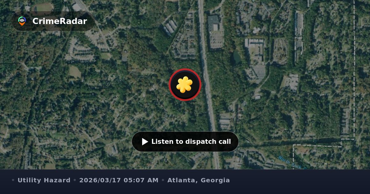 Wires down reported near Stone Road church, Atlanta GA | CrimeRadar