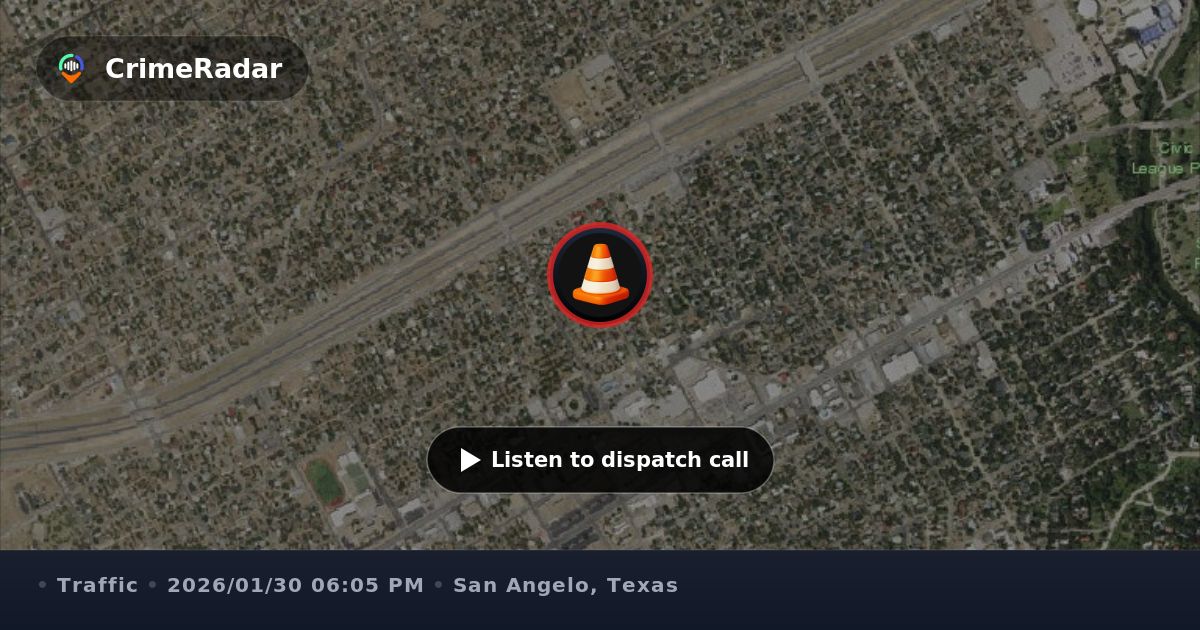 Traffic unit responds to delayed crash on Sherwood Way, San Angelo TX ...