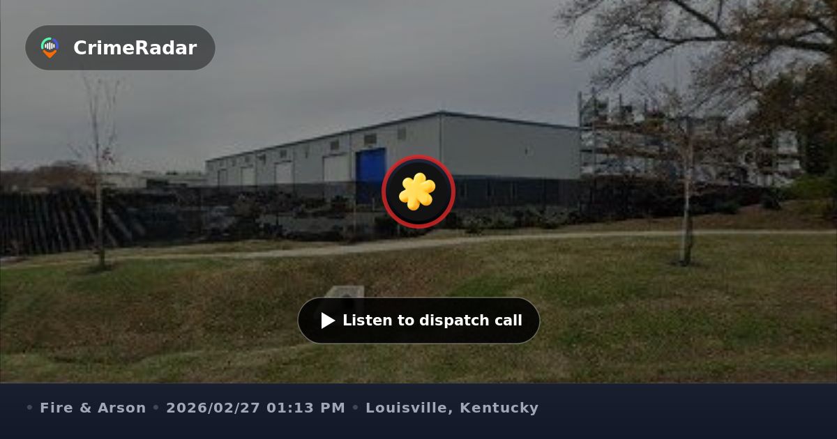 Structure fire reported on Johnsontown Road, Louisville KY | CrimeRadar