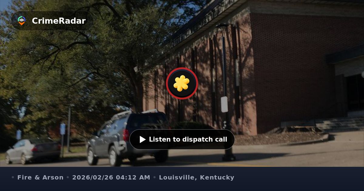 Railroad ties on fire near University of Louisville, Louisville KY ...