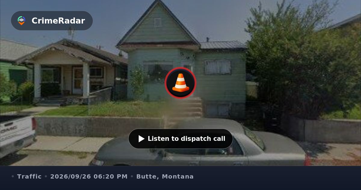 Traffic stop on Whitman Avenue in Butte, Butte MT | CrimeRadar