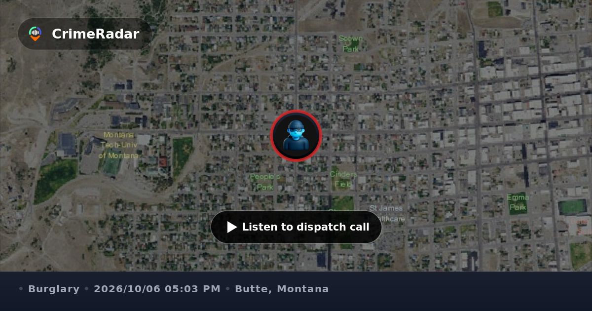Three people reported trying to break into house, Butte MT | CrimeRadar
