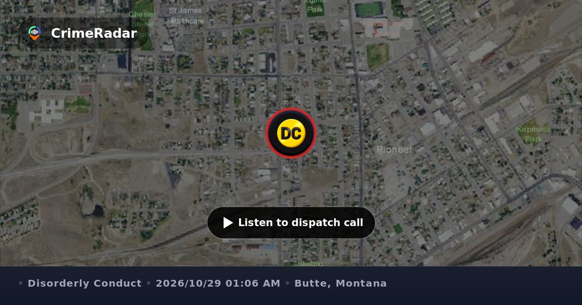 Noise complaint over loud neighbor at Trinity Loop, Butte MT | CrimeRadar