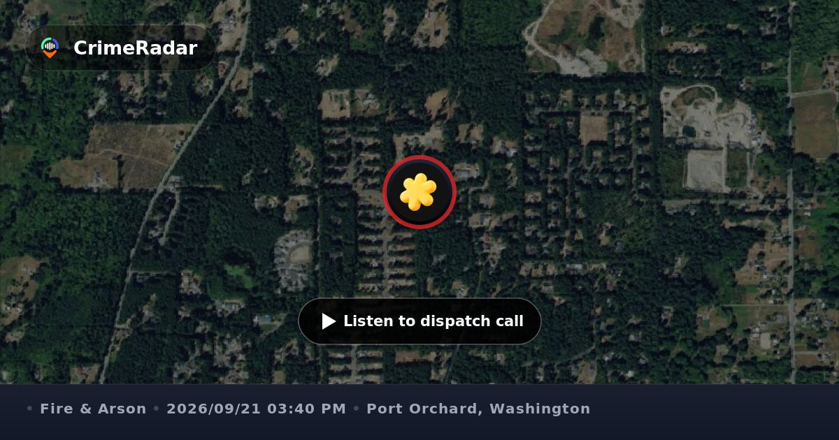 Residential structure fire on Southeast Rim Lane, Port Orchard WA ...