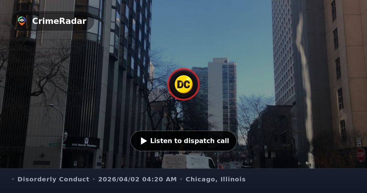 Truck noise disturbance at Maple and Dearborn, Chicago IL | CrimeRadar