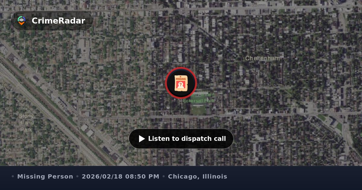 Domestic disputes and two missing persons reported, Chicago IL | CrimeRadar