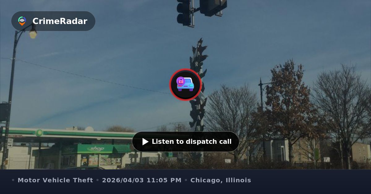 License plate reader alerts to stolen vehicle, Chicago IL | CrimeRadar