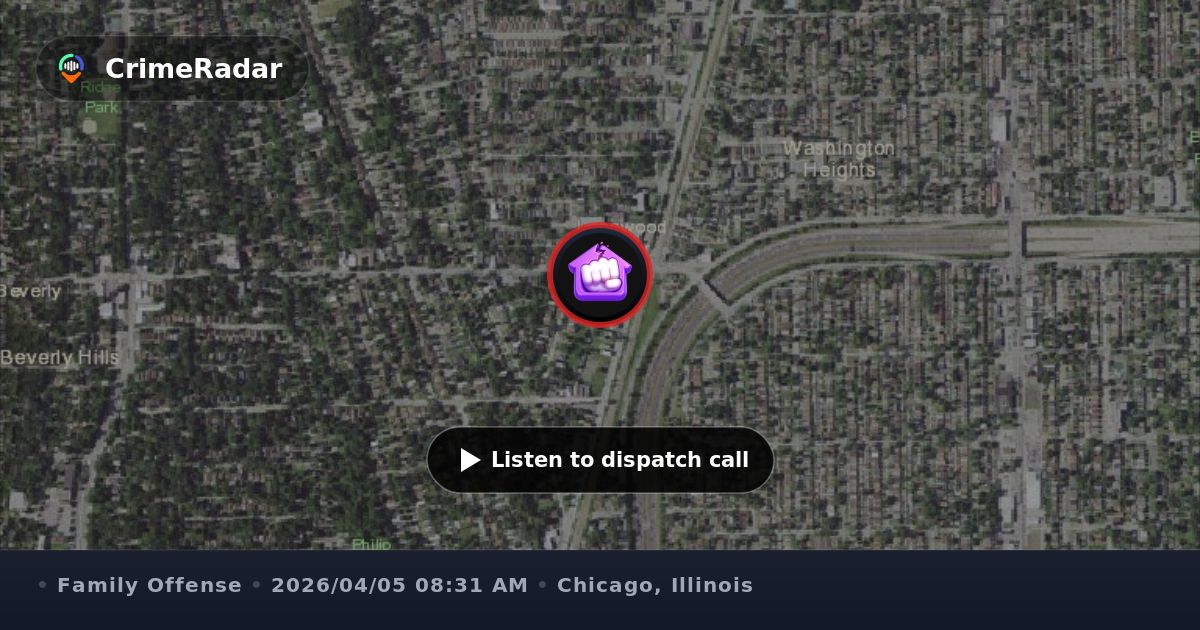 Domestic battery involving ex-partner on Aberdeen, Chicago IL | CrimeRadar