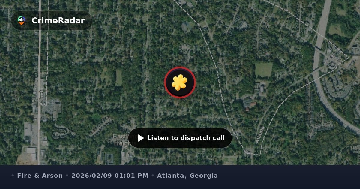Fire crew responds to alarm on Custer Avenue, Atlanta GA | CrimeRadar