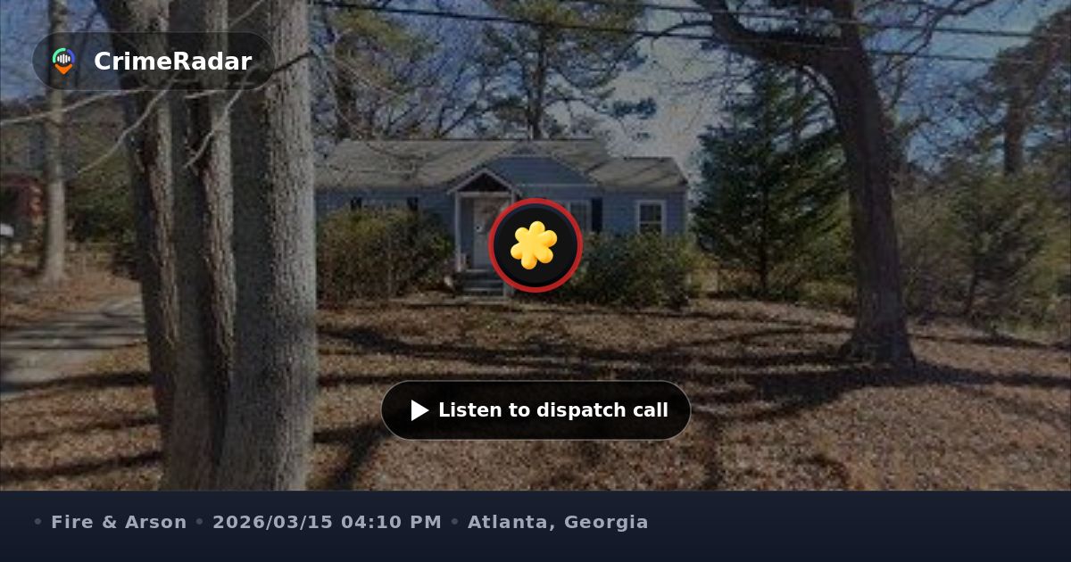 Structure fire reported on Young Street in Atlanta, Atlanta GA | CrimeRadar